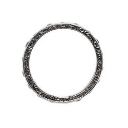 Bague Alliance en or blanc et diamants