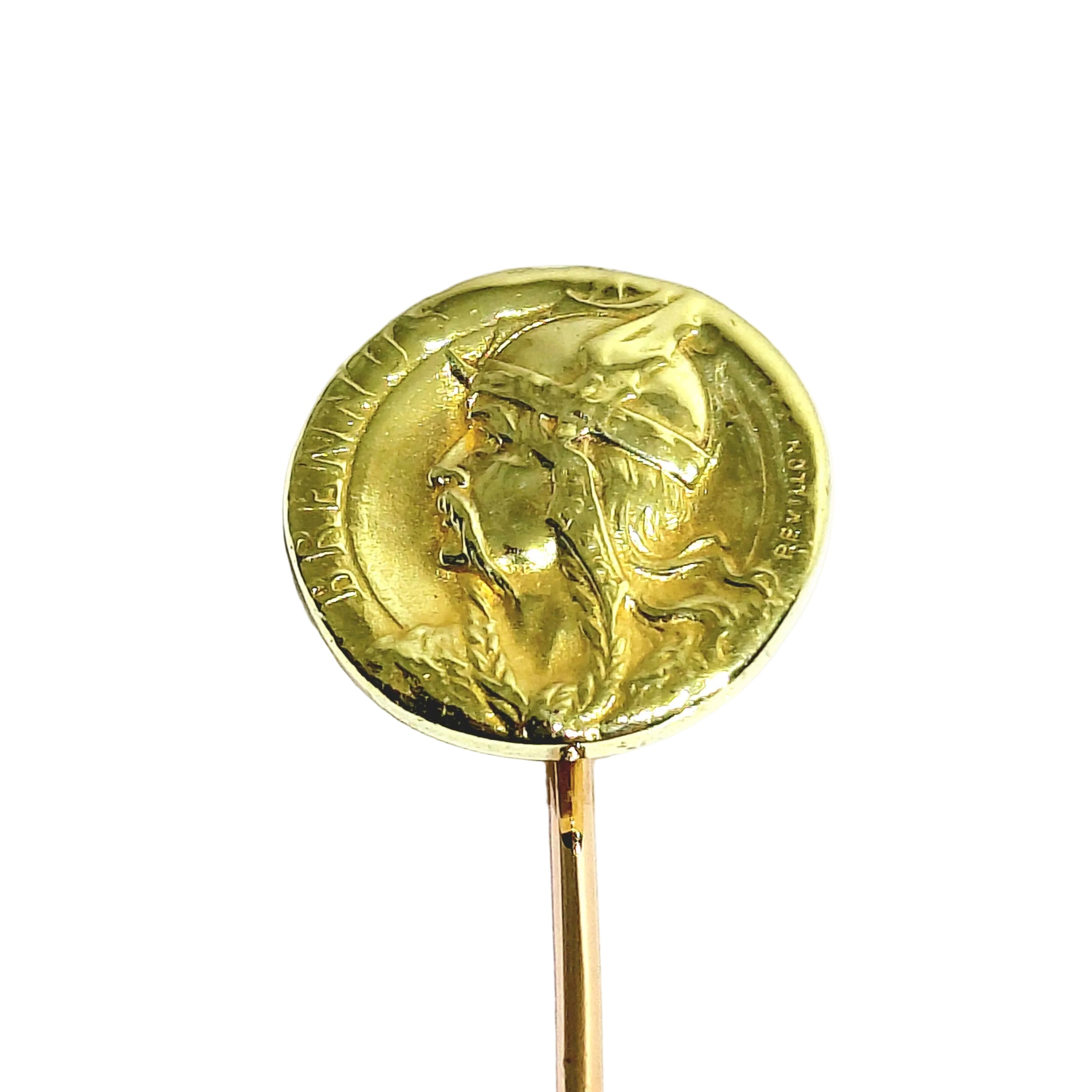 Épingle à cravate RÉVILLON en or jaune et or rose