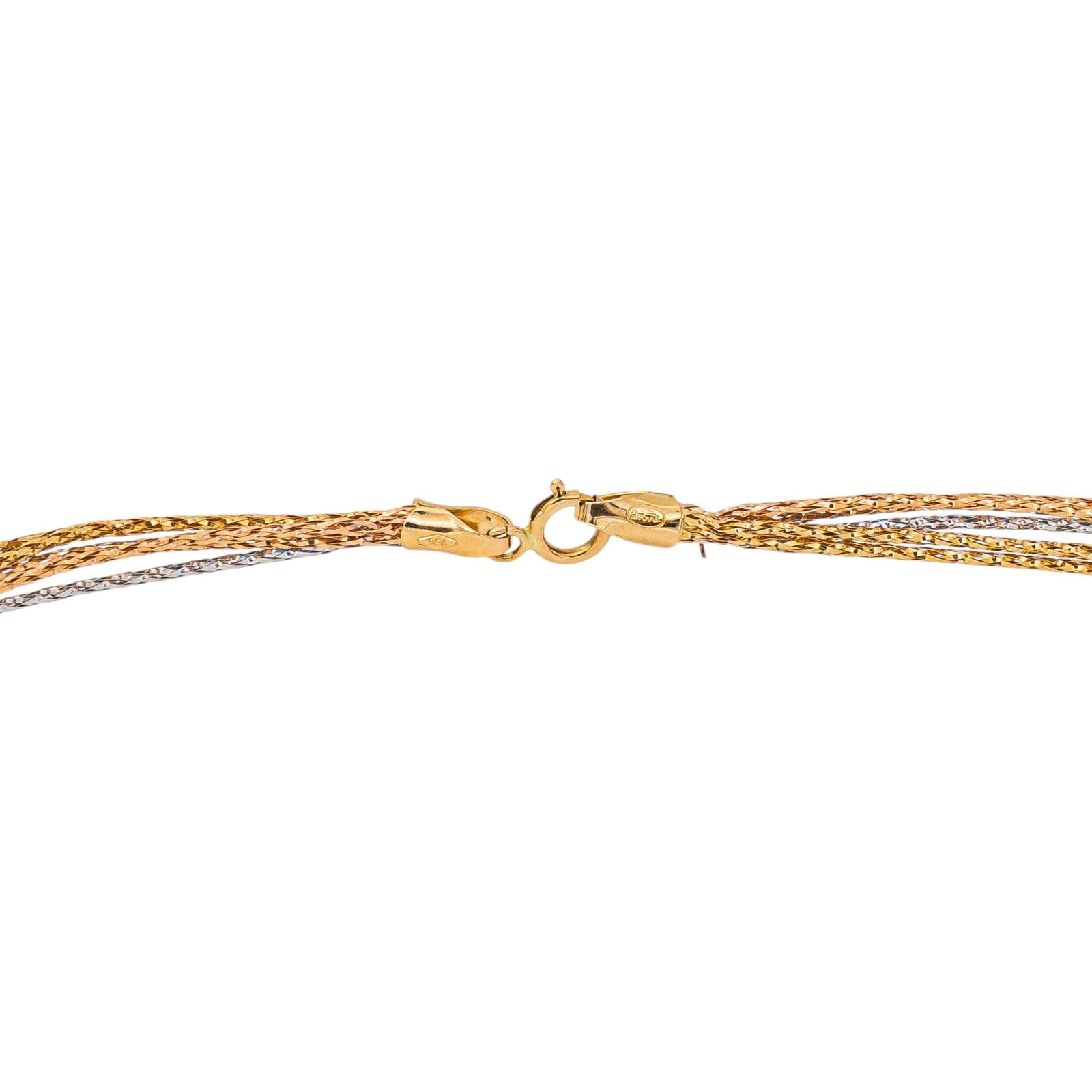 Collier Maille tressée Or jaune