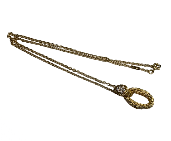 PENDENTIF SUR CHAINE BOUCHERON SERPENT DE BOHEME OR 18K ET DIAMANTS
