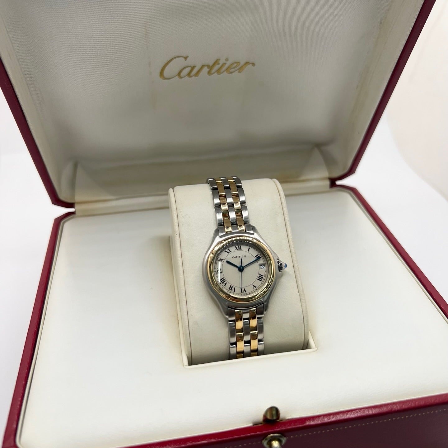 Montre CARTIER "Cougar" en or jaune et acier