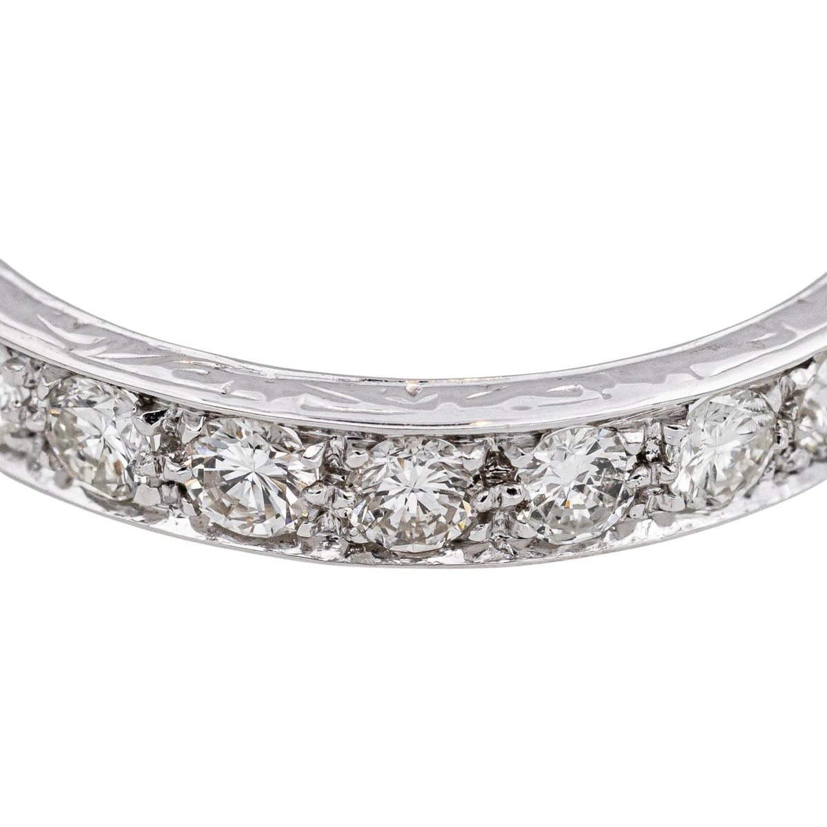 Bague Alliance américaine Or blanc Diamant
