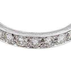 Bague Alliance américaine Or blanc Diamant