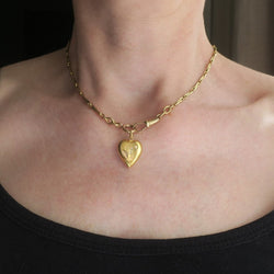 Pendentif en or jaune et opale