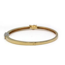 Bracelet Jonc en or jaune et diamants