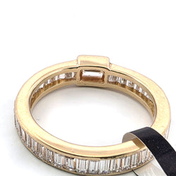Bague Alliance VERETTA en or jaune et diamants