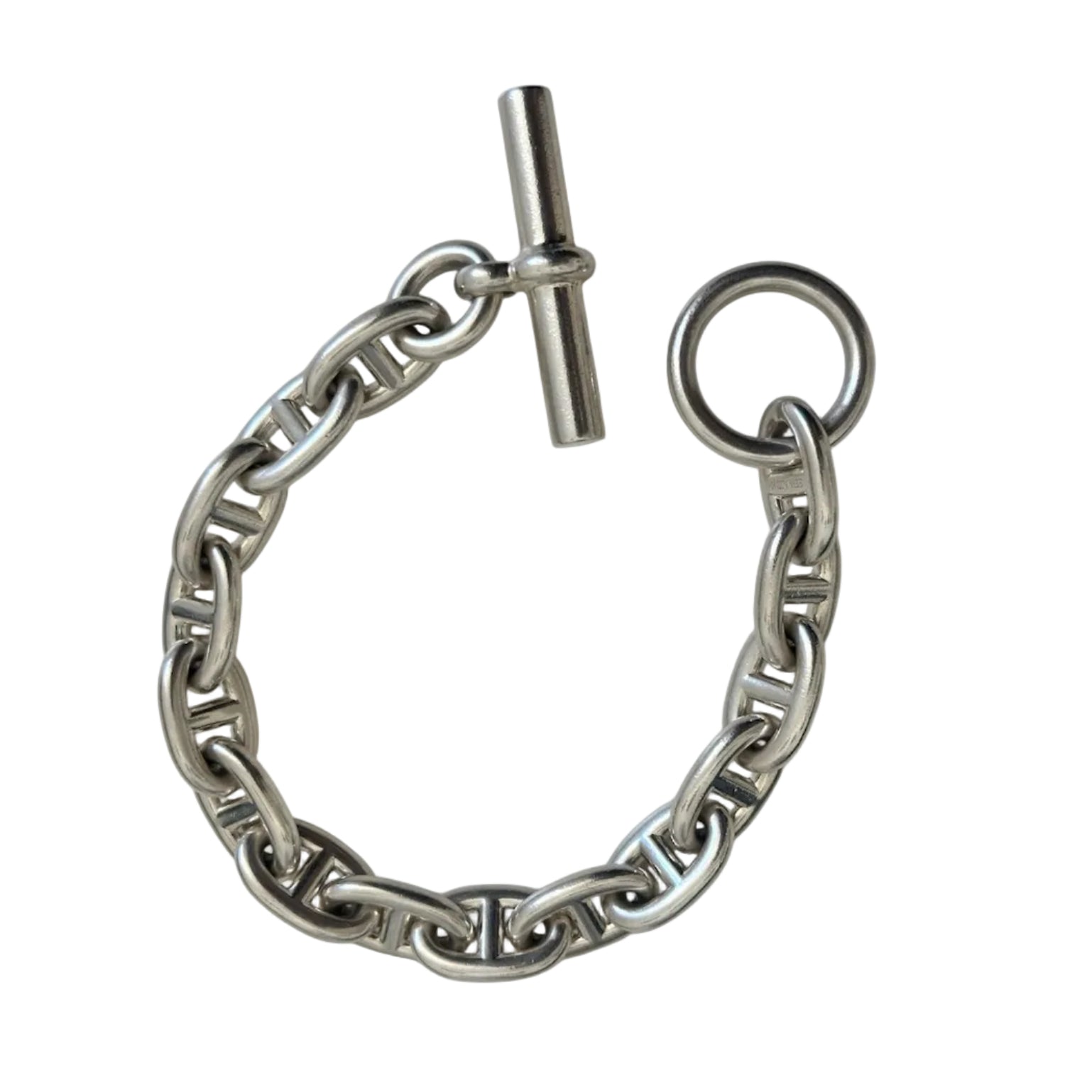 Bracelet Maille HERMÈS "Chaîne d'ancre" GM en argent
