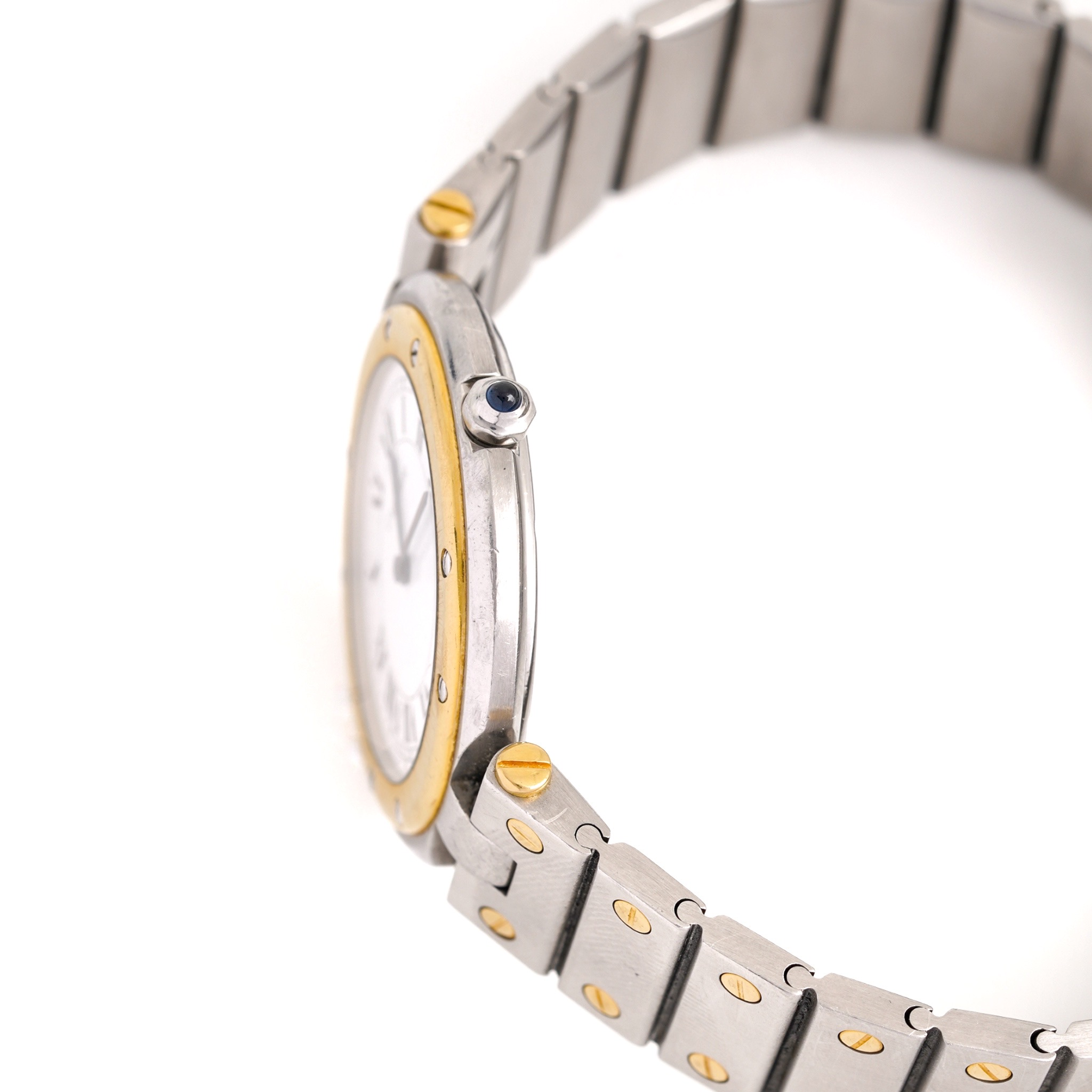 Montre CARTIER "Santos Vendôme" GM en or jaune et acier