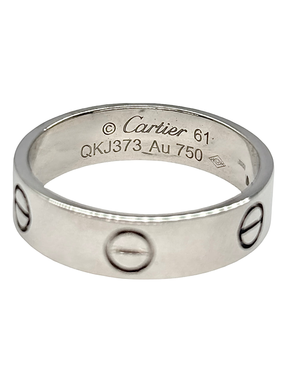 Bague Alliance CARTIER Love en or blanc