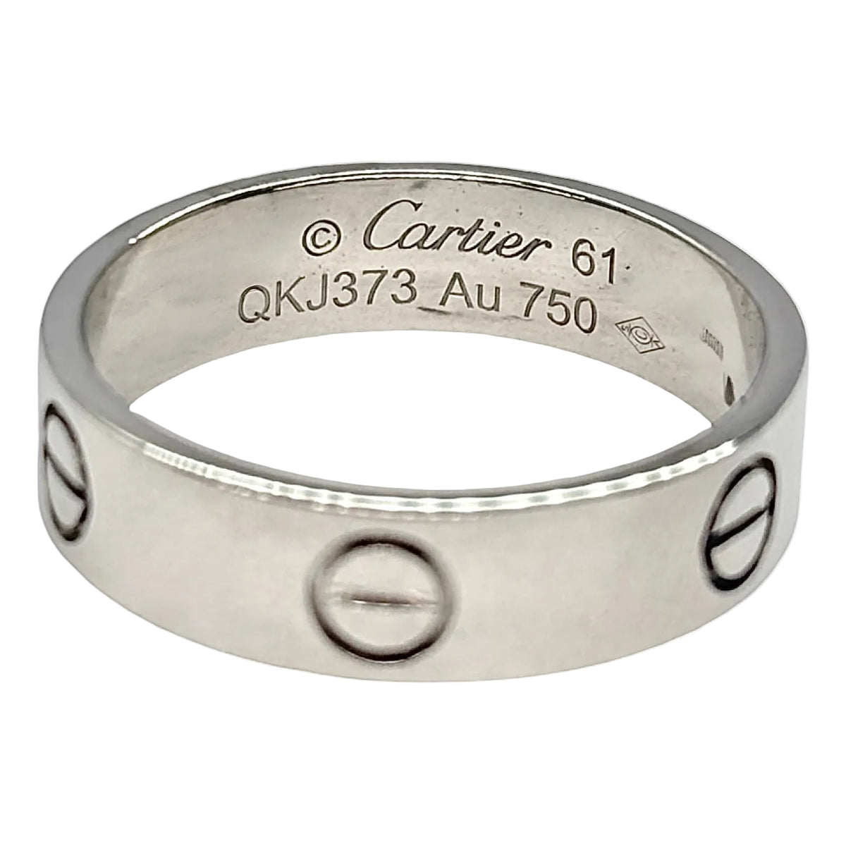 Bague Alliance CARTIER "Love" en or blanc