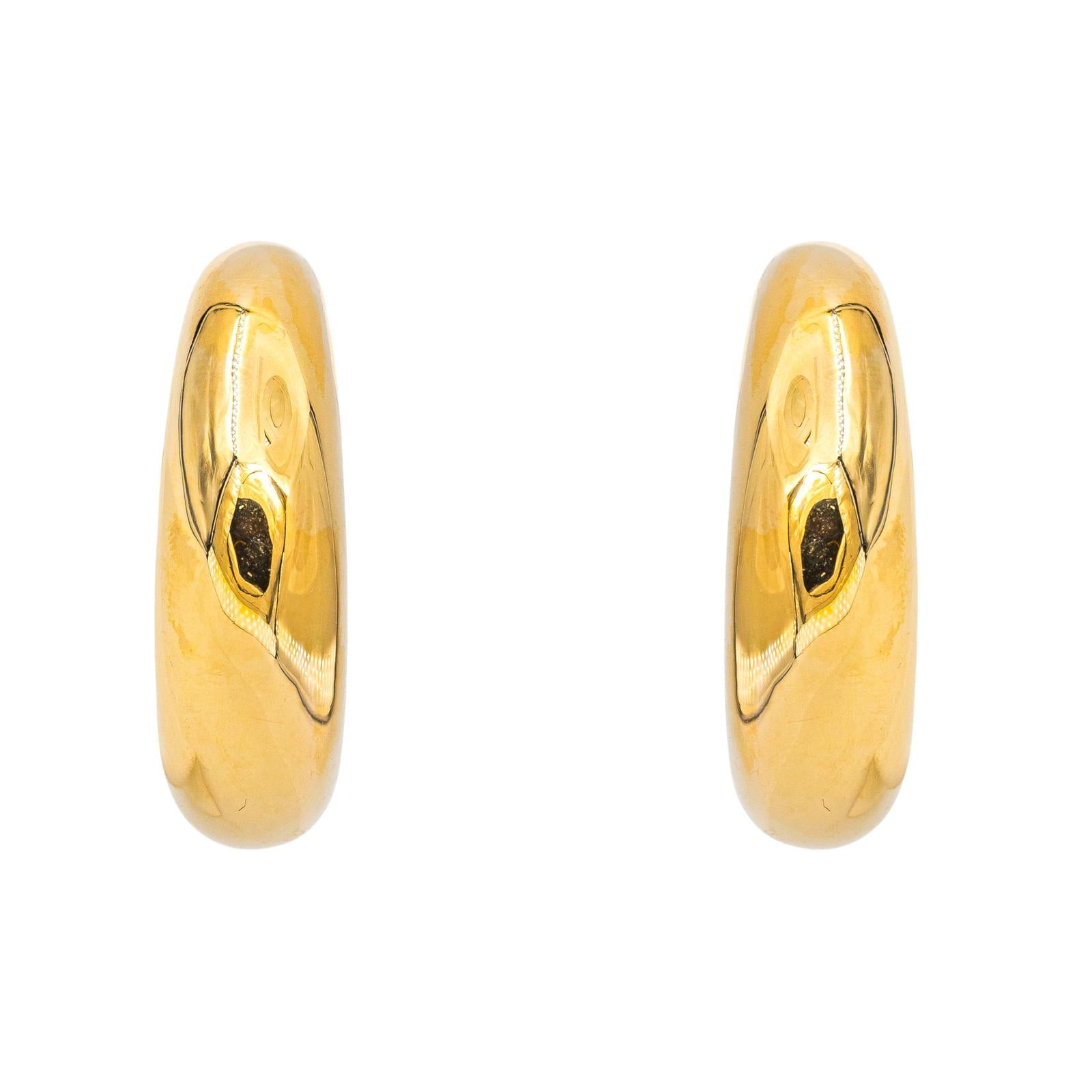 Chaumet Boucles d'oreilles Créoles  Or jaune