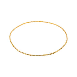 Collier maille Grain de riz Or jaune