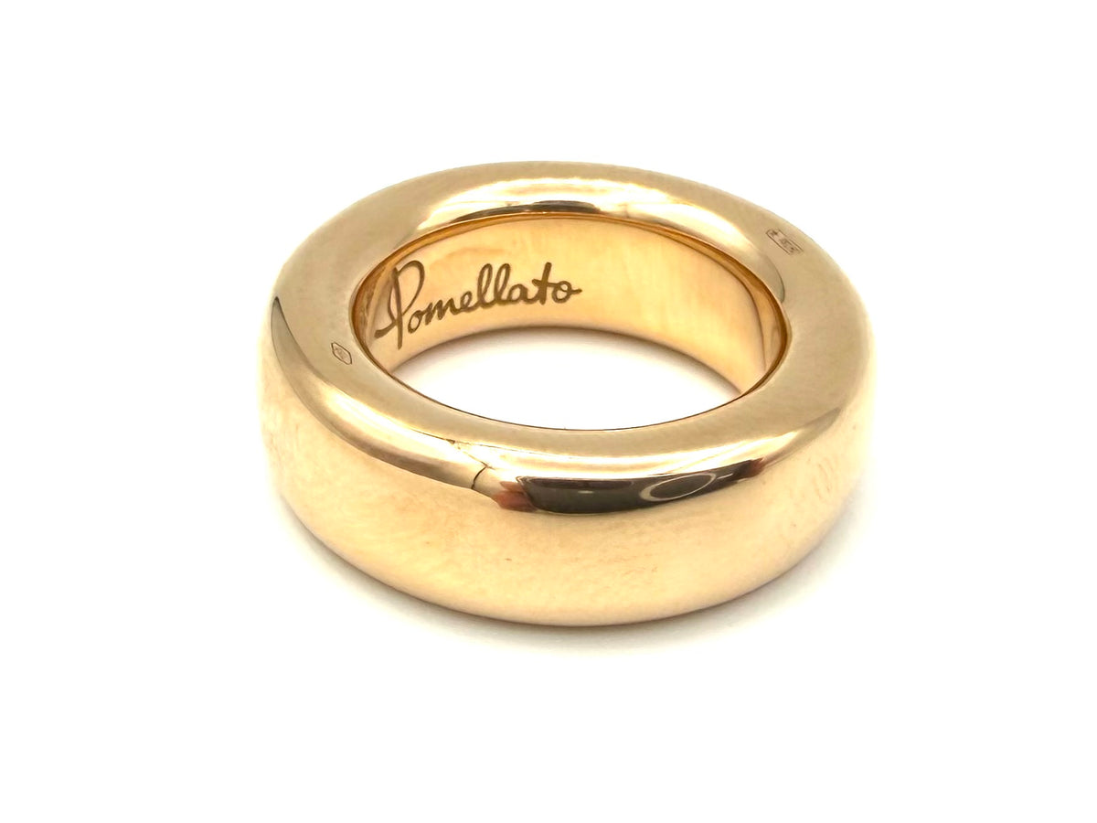 Bague Jonc POMELLATO "Iconica Slim" en or rose