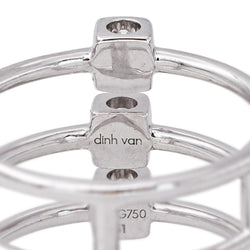 Dinh Van Bague Le cube Or blanc Diamant