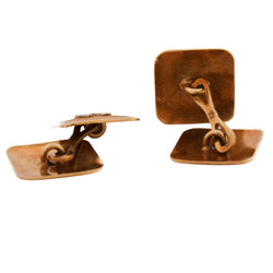 Boutons de manchette en or blanc et or jaune