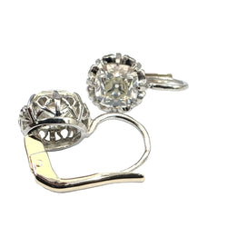 Boucles d'oreilles Dormeuses en or jaune et diamants