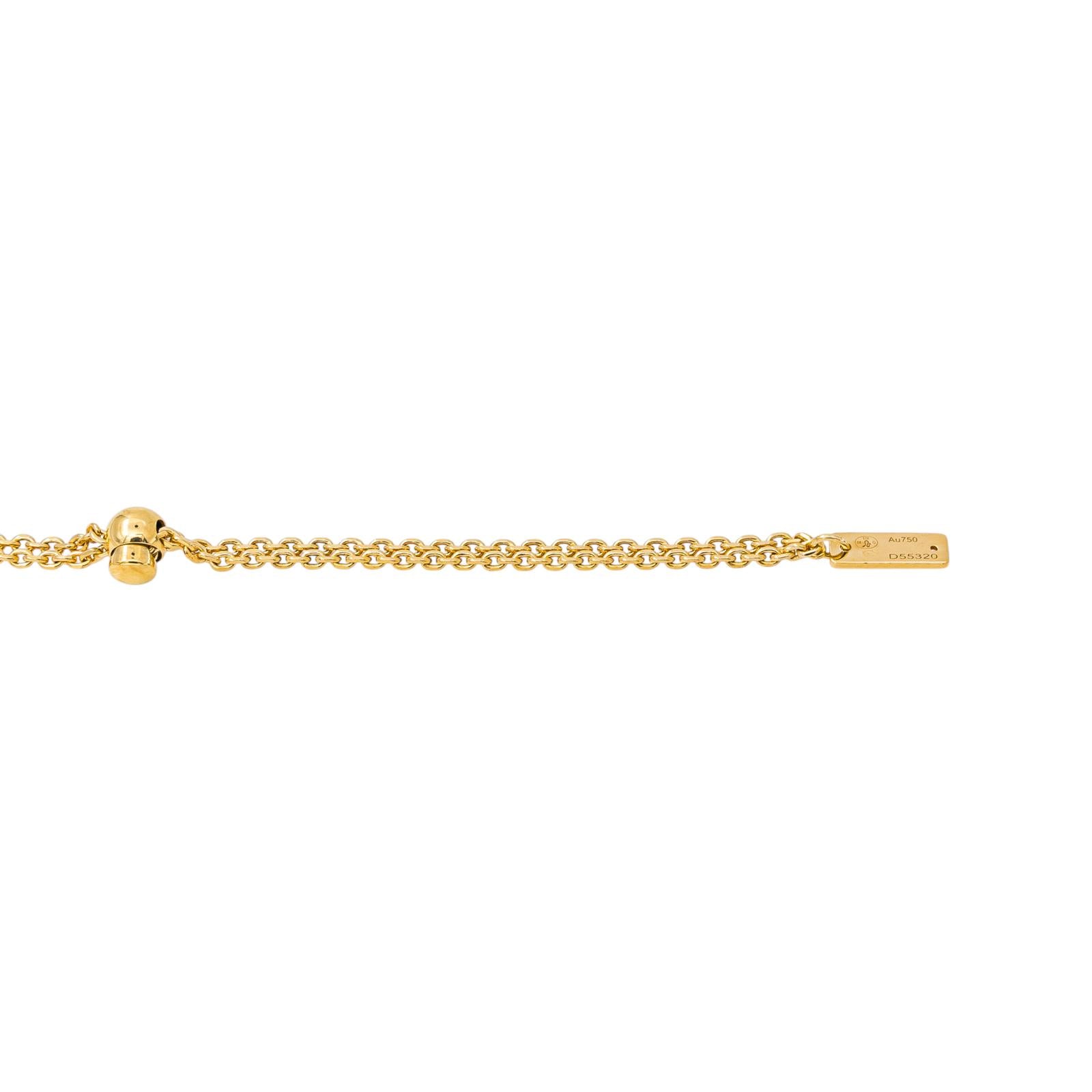 Messika Collier  Lucky Move Or jaune Lapis Lazuli