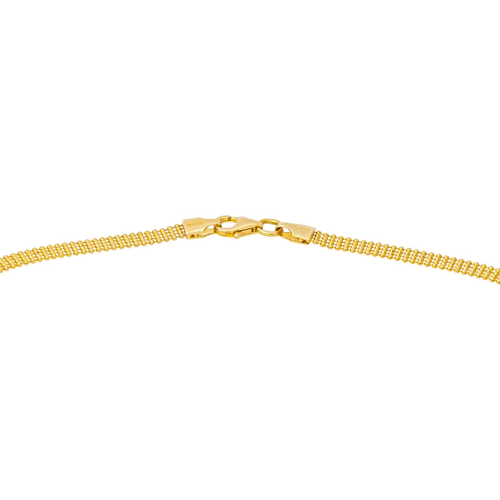 Collier Maille boule Or jaune