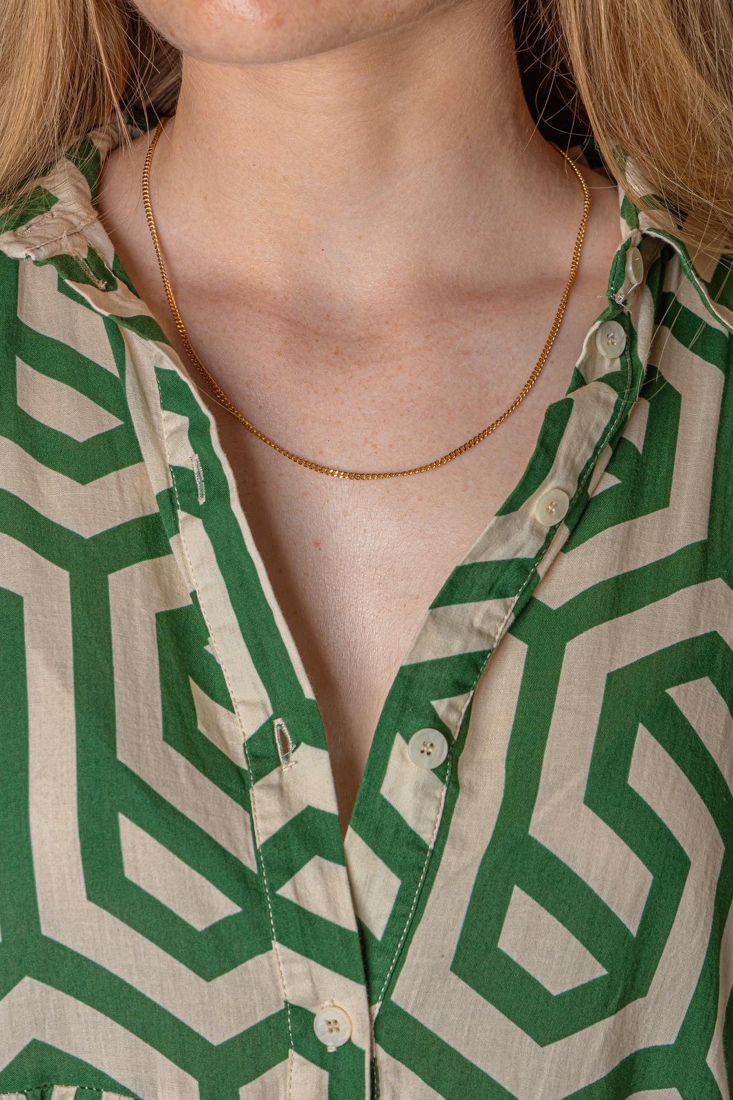 Collier  Maille gourmette  Or rose