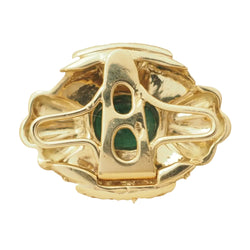 Pendentif en or jaune, émeraude et diamants