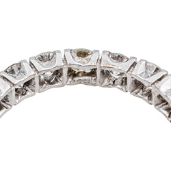 Bague Alliance Américaine Or blanc Diamant