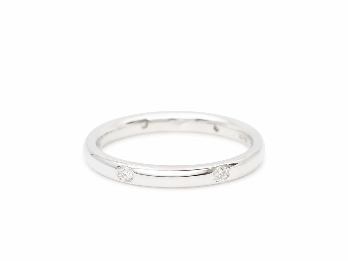 Bague Alliance POMELLATO Lucciole en or blanc et diamant
