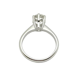 Bague Solitaire en or blanc et diamant