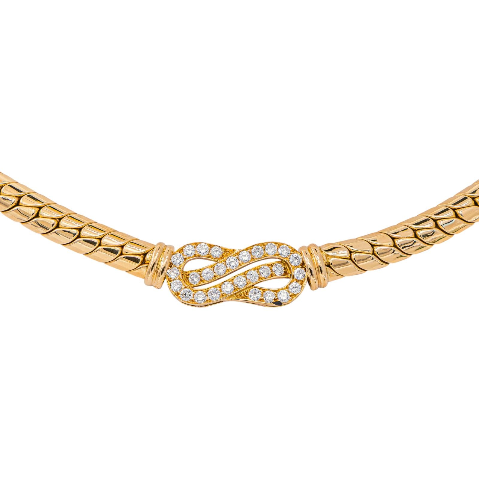Collier Or jaune Diamant