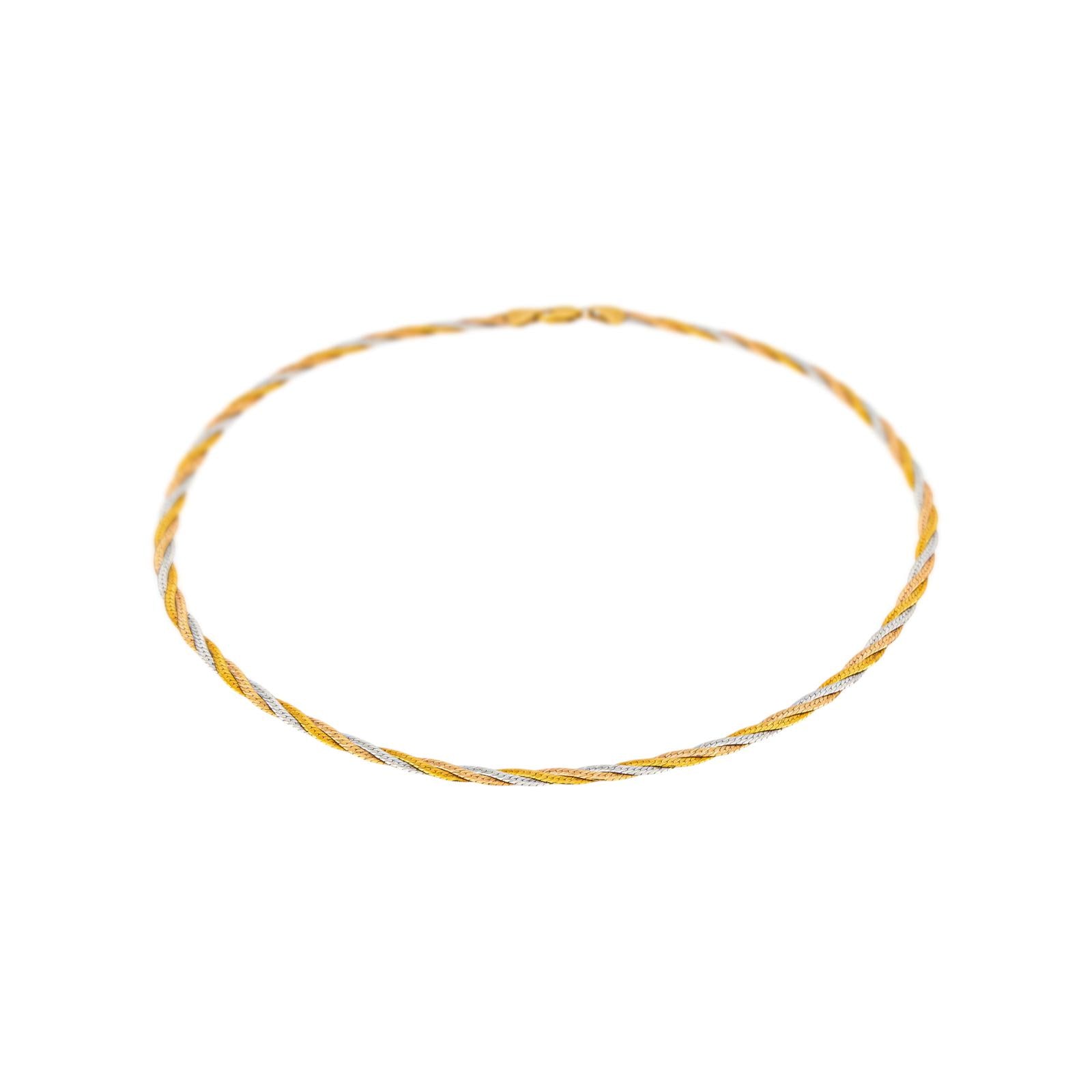 Collier Maille miroir Or rose