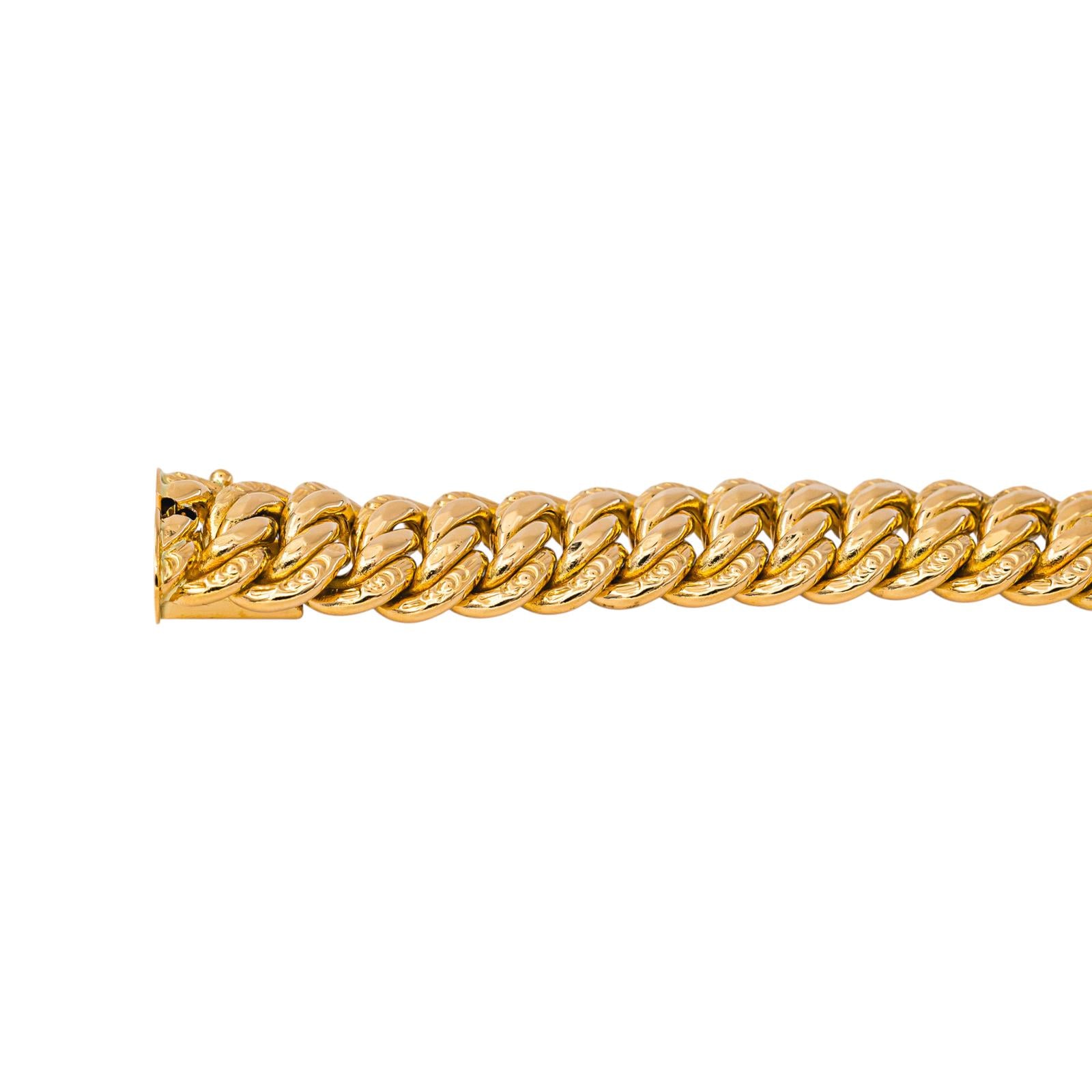 Bracelet Maille américaine Or jaune
