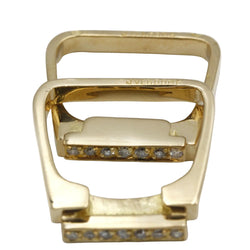 Bagues Tank J.VENDOME en or blanc, or jaune, saphirs et diamants