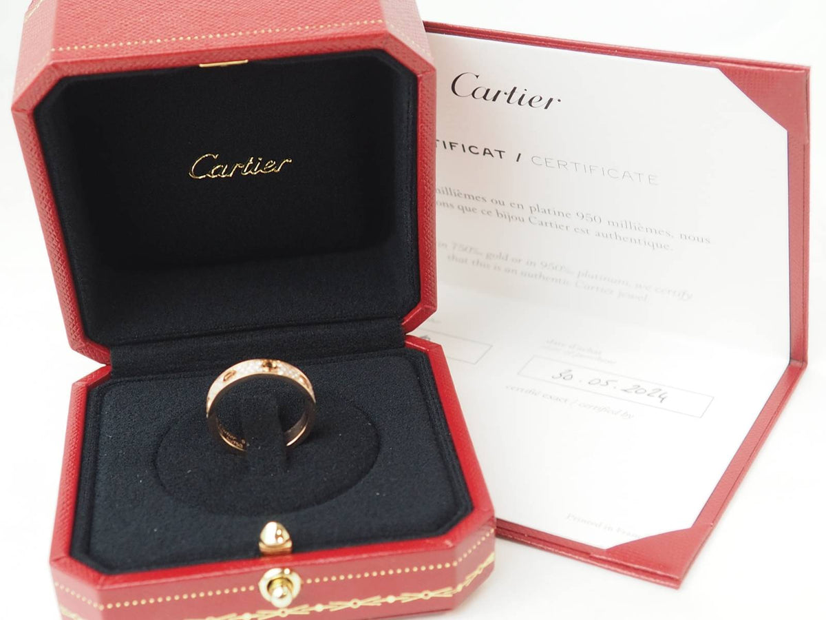 Bague Alliance CARTIER "Love PM" en or rose et diamants