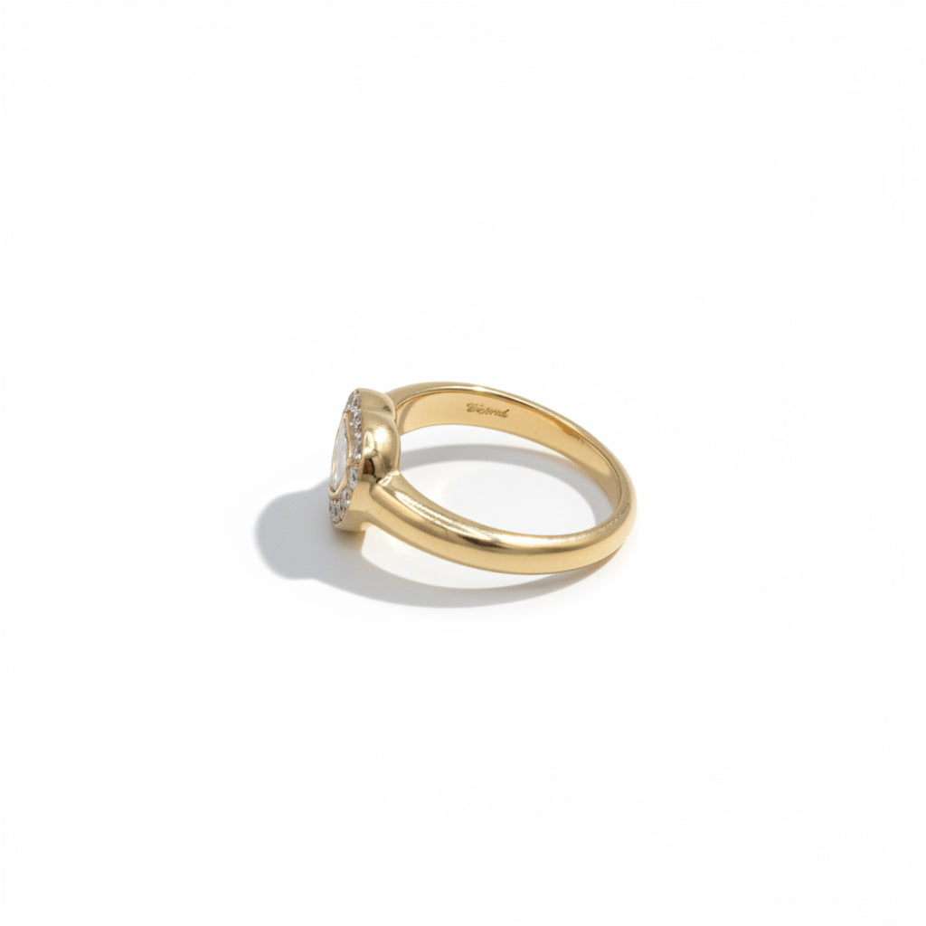 Bague CHOPARD Happy Diamond Coeur en or jaune et diamants