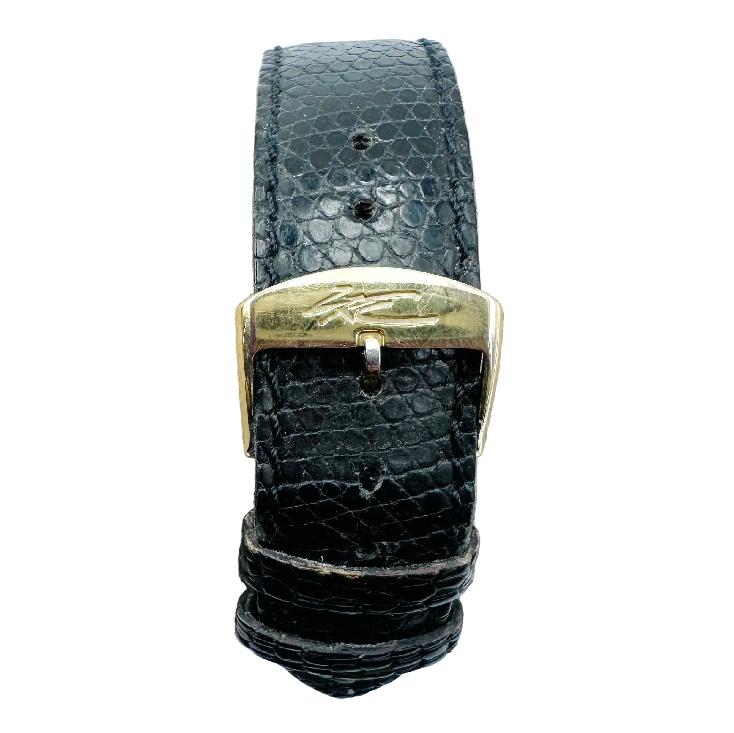 Montre BAUME & MERCIER en or jaune et cuir