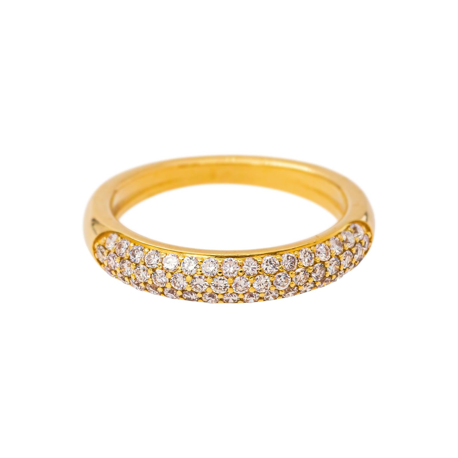 Bague Pavée Or jaune Diamant