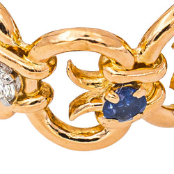 Bague Bandeau Or rose Diamant