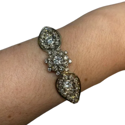 Bracelet en or blanc et diamants