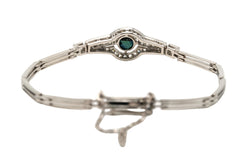 Bracelet en or blanc, saphir et diamants