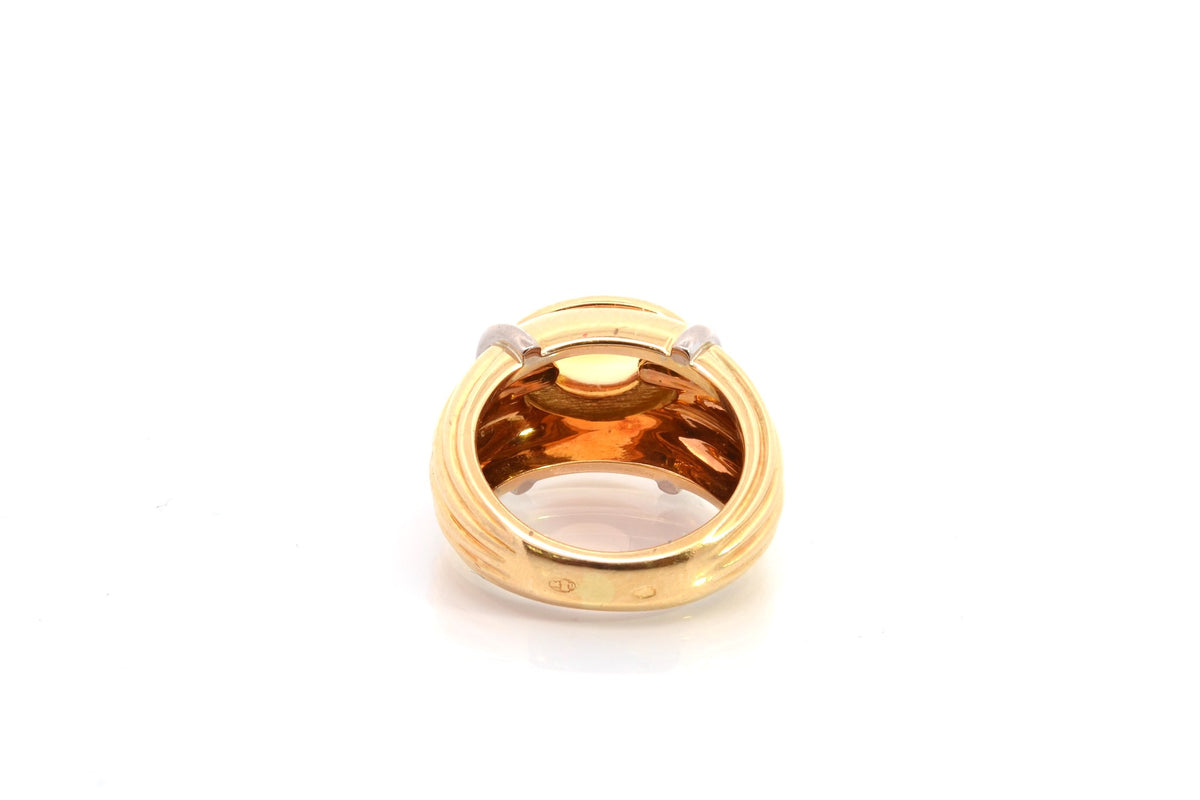 Bague Jonc BOUCHERON "Jaïpur" en or jaune et citrine