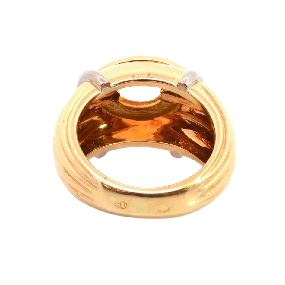 Bague Jonc BOUCHERON "Jaïpur" en or jaune et citrine
