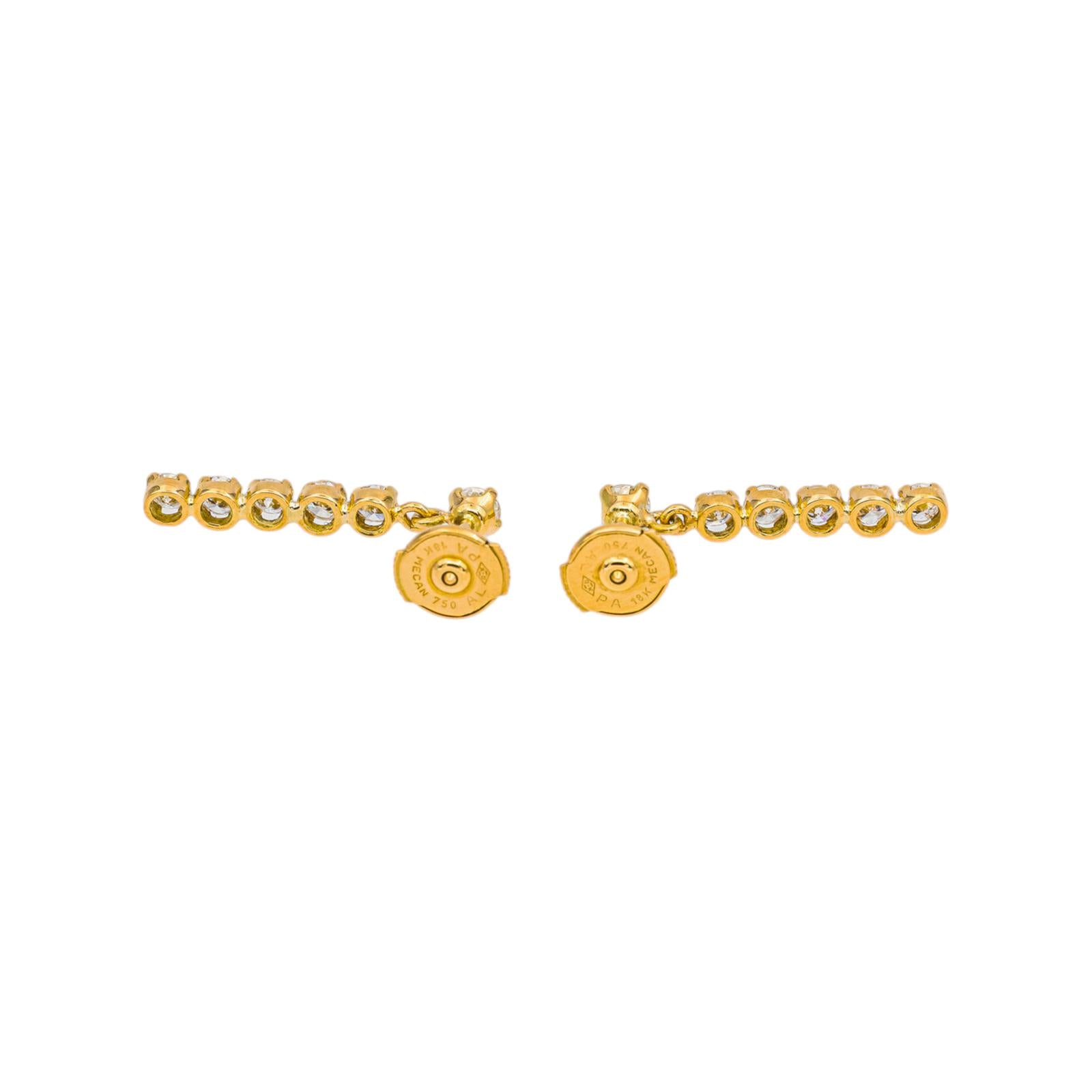 Boucles d'oreilles Or jaune Diamant