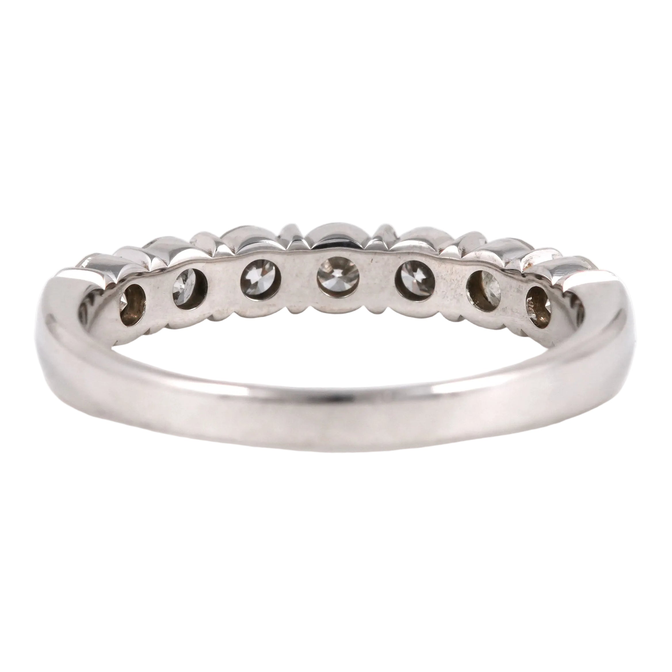 Bague Alliance en or blanc et diamants
