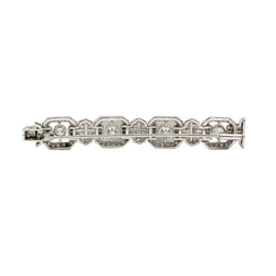 Broche Barette en or blanc, platine et diamants