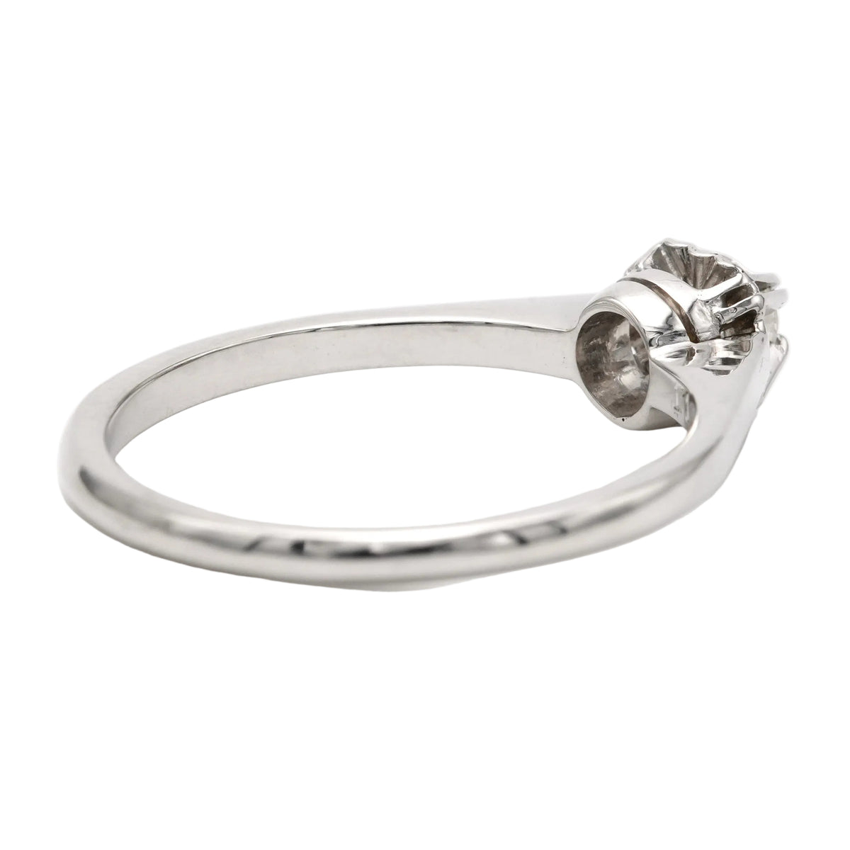 Bague Solitaire en or blanc et diamant