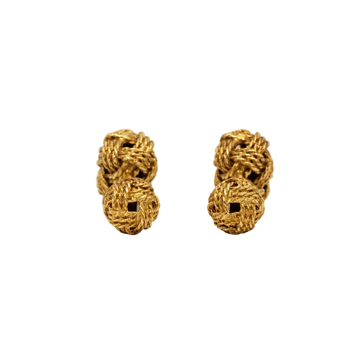 Boutons de manchette HERMÈS en or jaune
