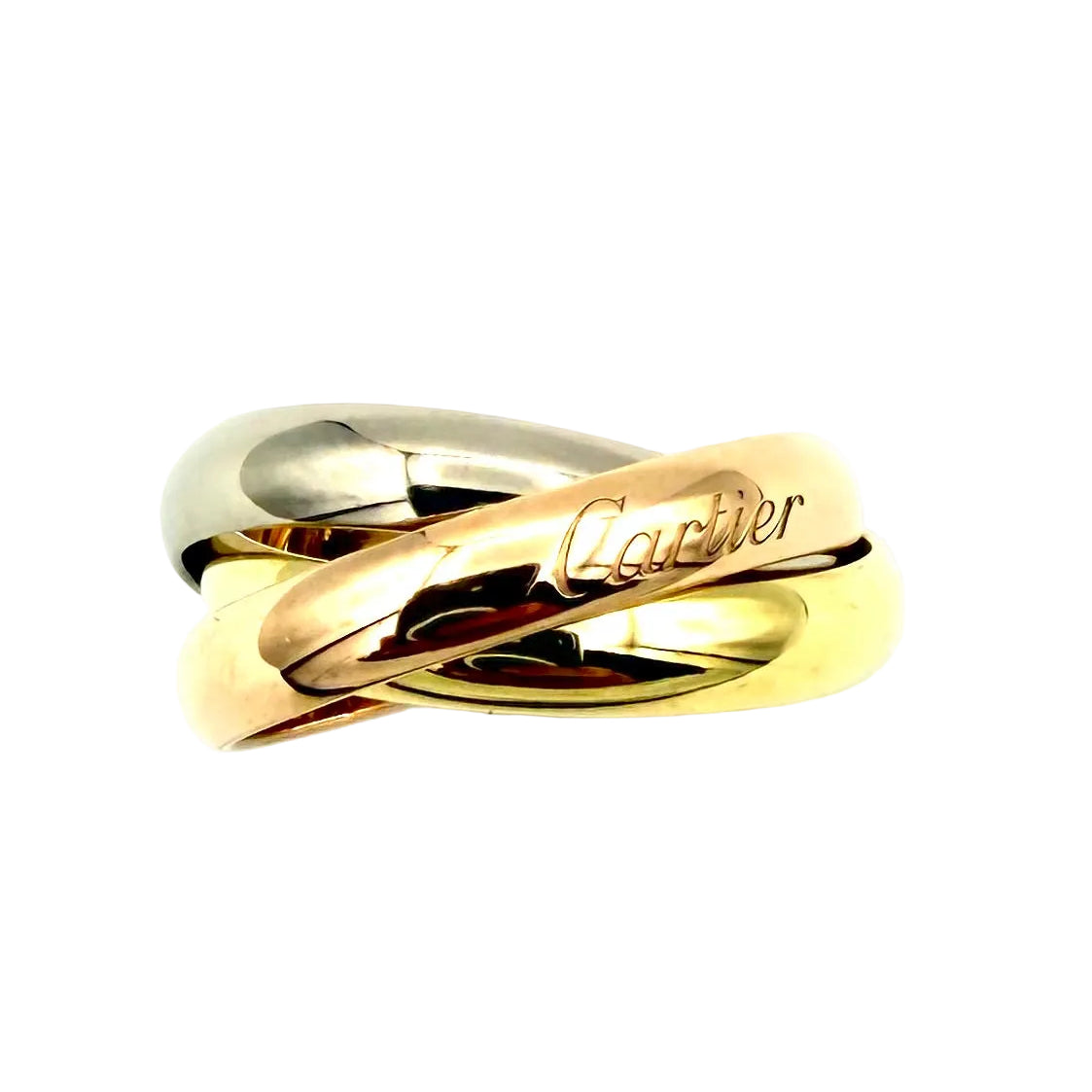 Bague Alliance CARTIER "Trinity" MM en or blanc, or jaune et or rose