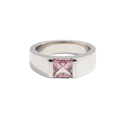 Bague Tank CARTIER en or blanc et tourmaline