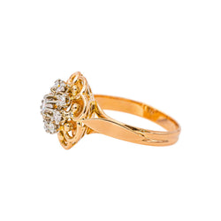 Bague Marguerite Or rose Diamant