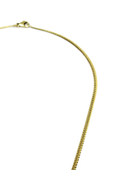 Collier En Or Jaune, Emeraude Et Diamants