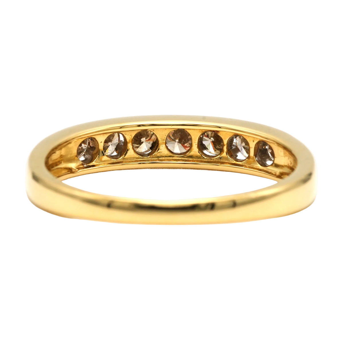 Bague Alliance en or jaune et diamants